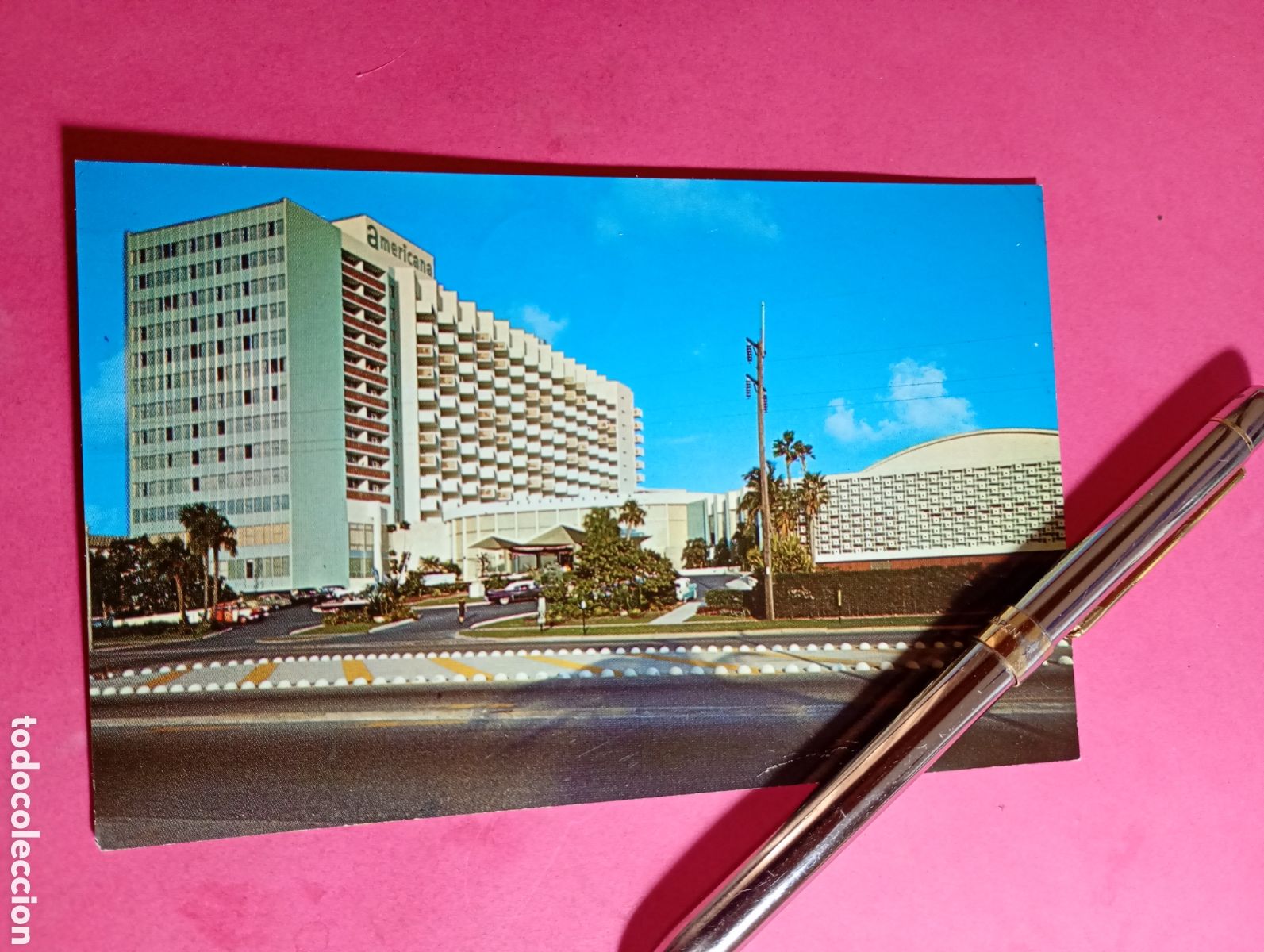 Postales: MIAMI BEACH FLORIDA U.S.A'' BEAUTYFULL AMETICANA HOTEL' . COLOR ESCRITA detlles en fotos