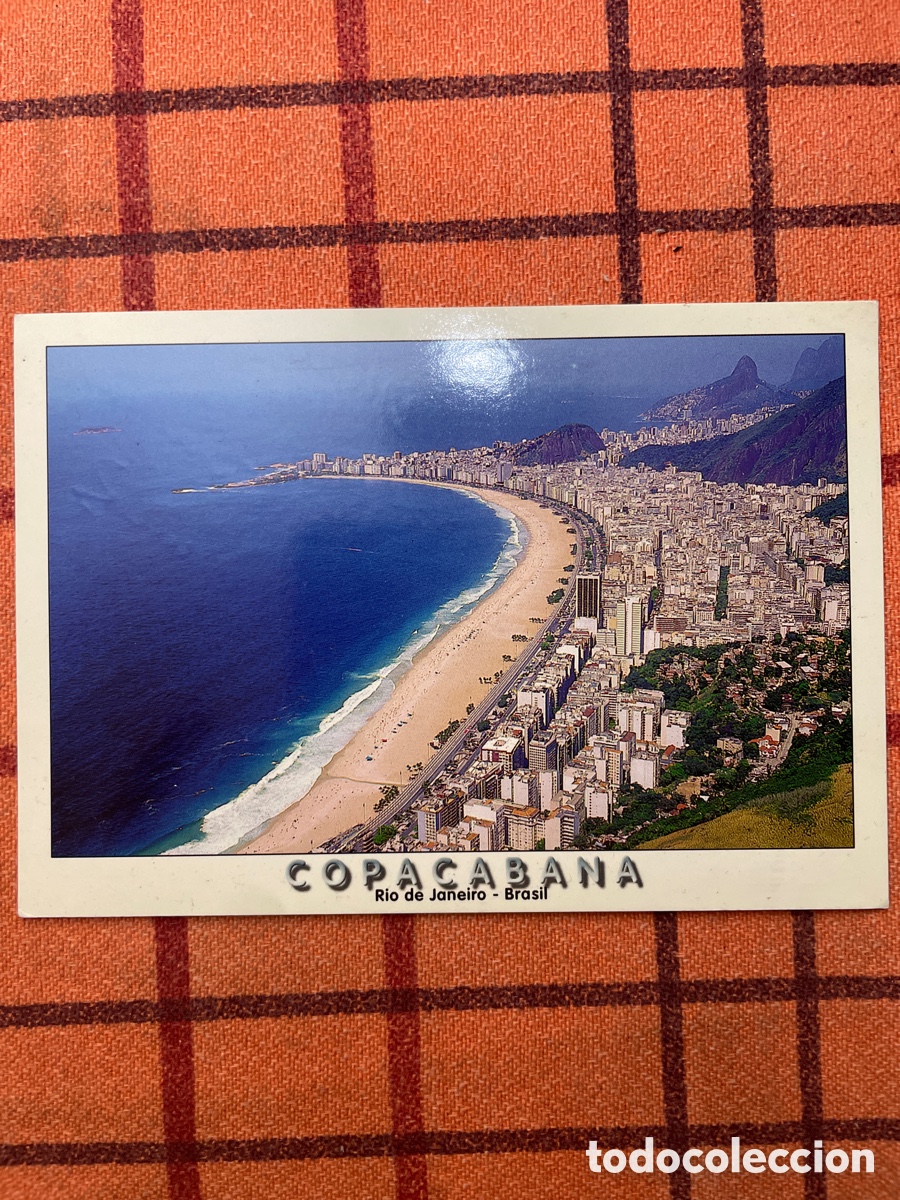Postales: Postal Vintage Copacabana Rio de Janeiro (Escrita)