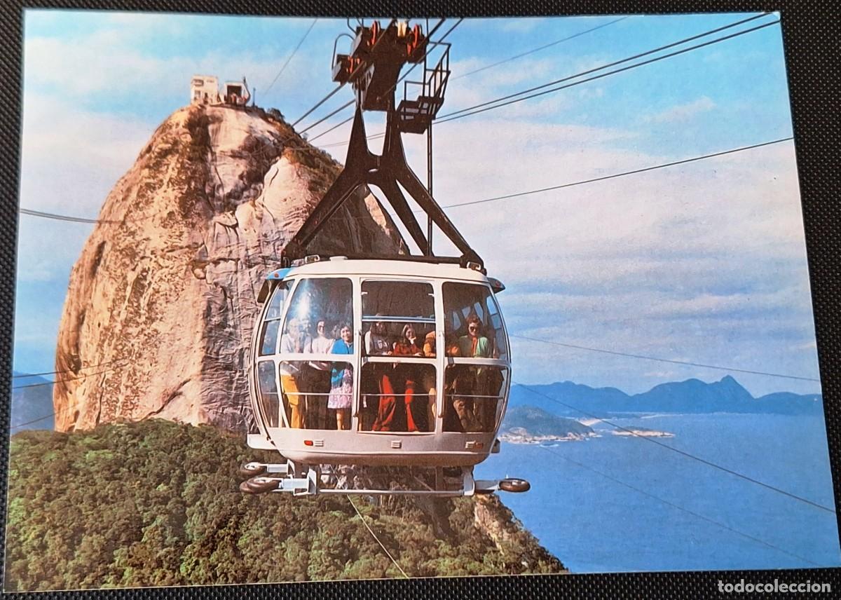 Postales: LAMINA POSTAL GRANDE (21 X 15) EN COLOR DE RIO DE JANEIR0 - TELEF&Eacute;RICO DEL PAN DE AZUCAR- NUEVA