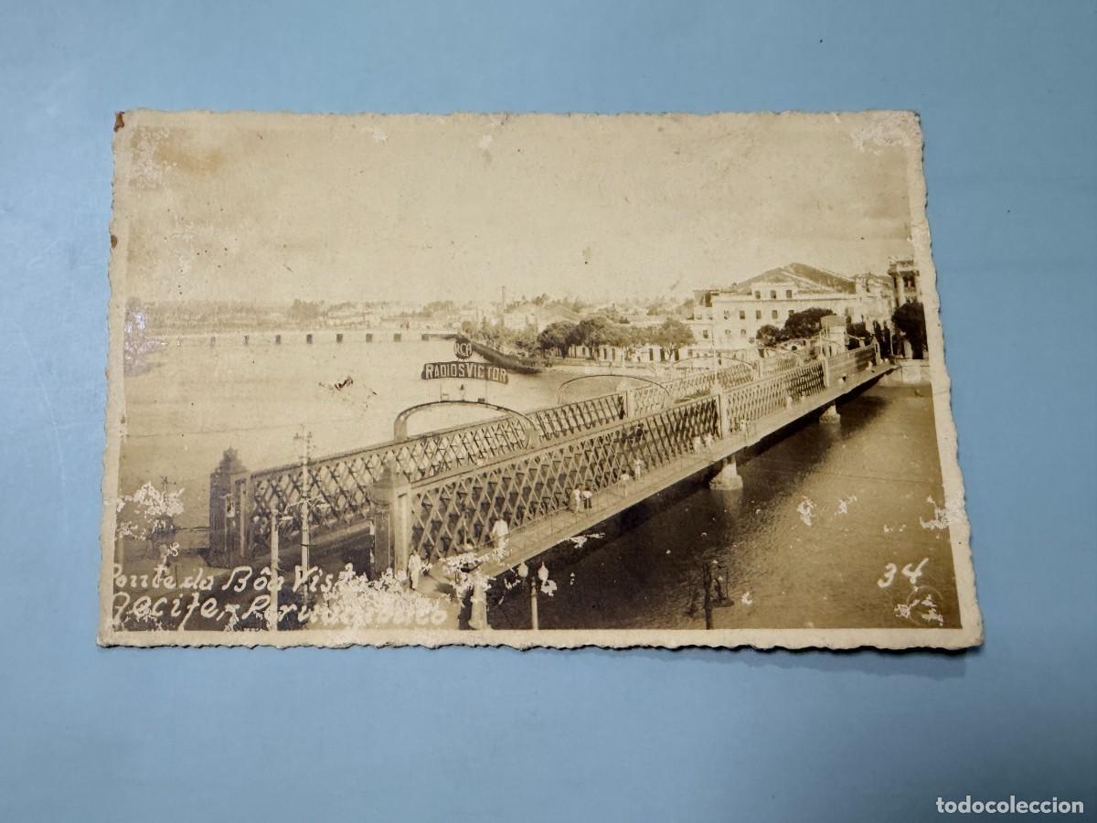 Postales: TARJETA POSTAL FOTOGR&Aacute;FICA. BRASIL. RECIFE. PUENTE BOA VISTA SOBRE EL R&Iacute;O CAPIBARIBE.