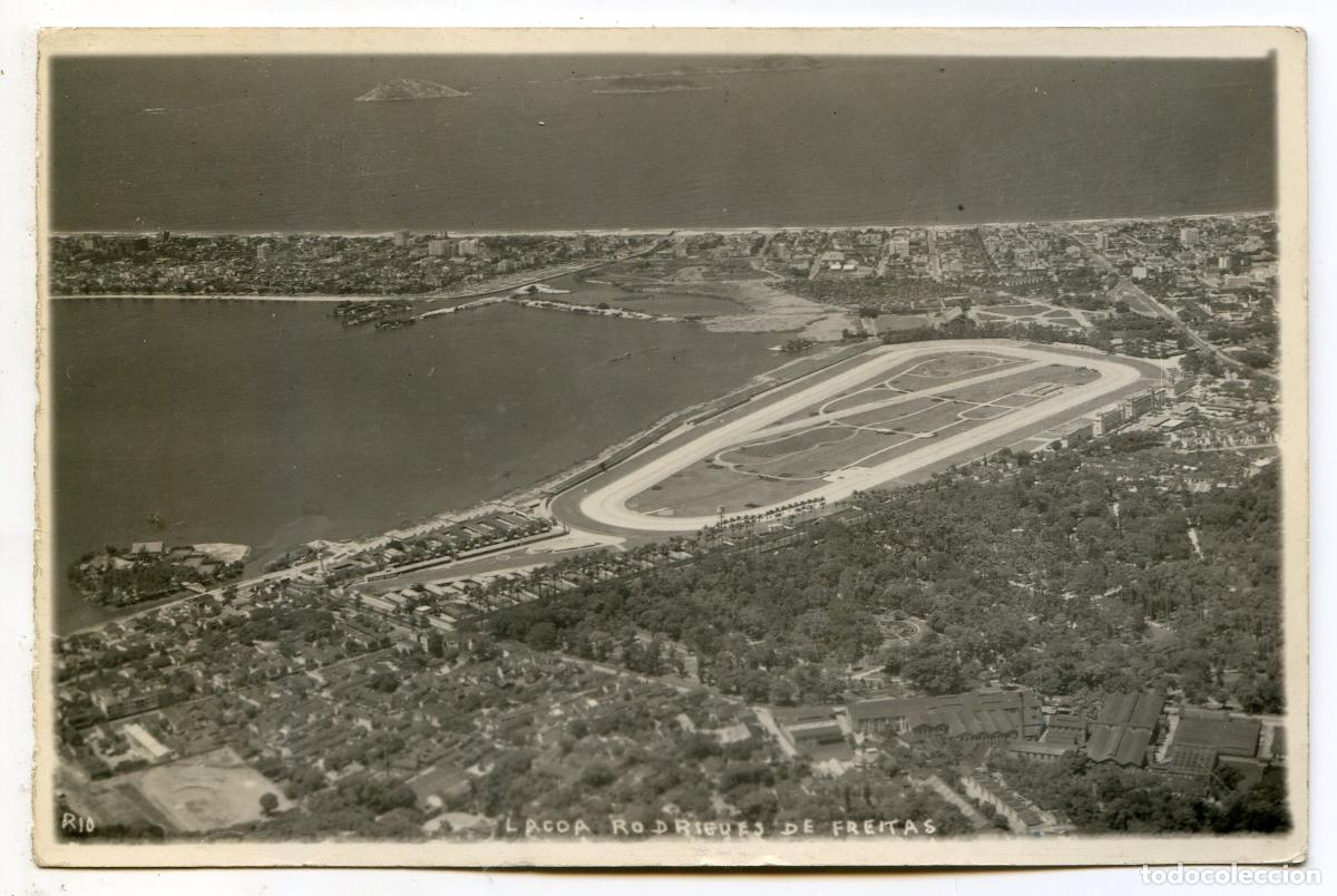 Postales: Lagoa Rodrigues de Freitas, Rio de Janeiro, Brasil. Vista a&eacute;rea