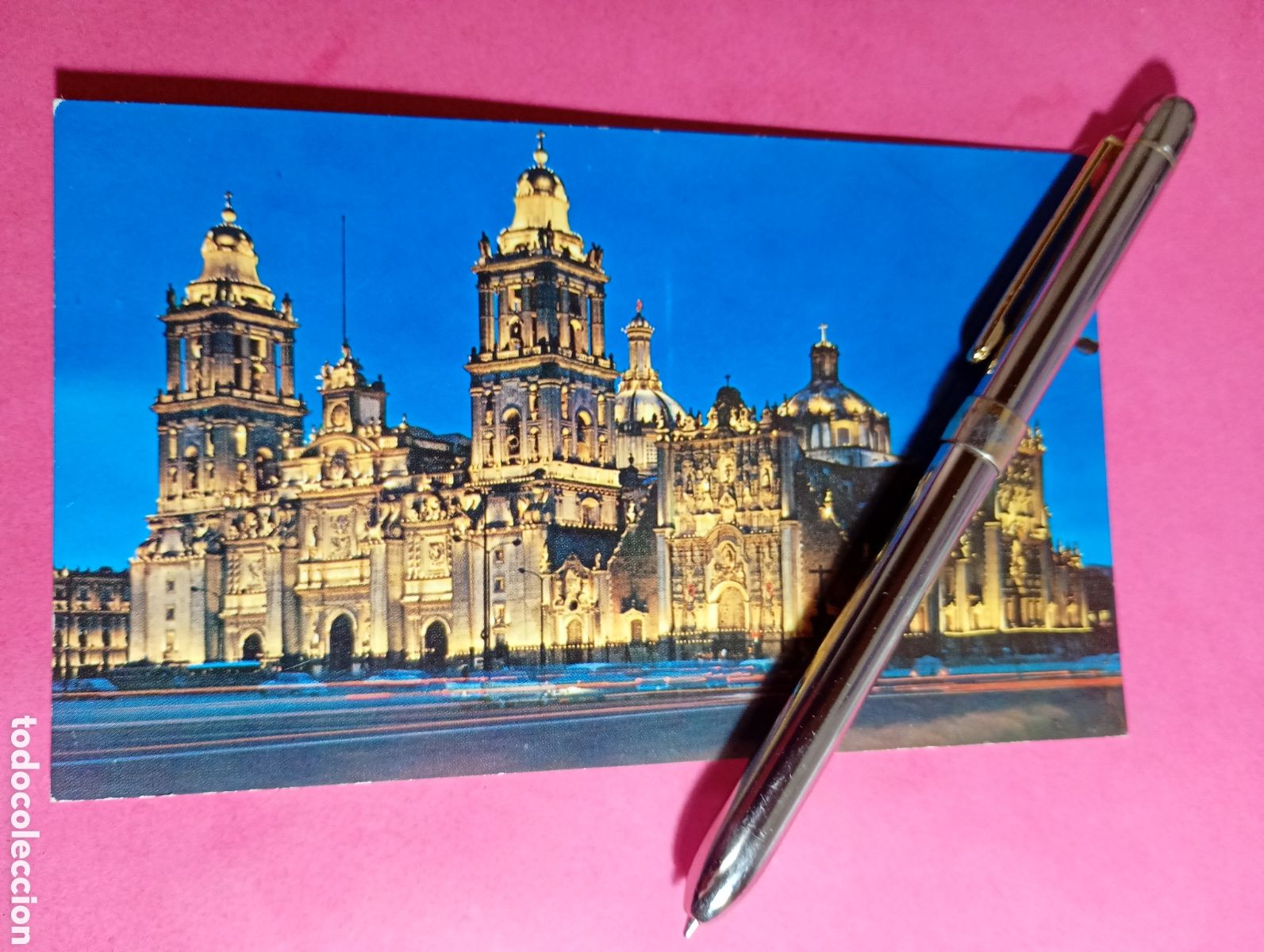 Postales: MEXICO CIUDAD DE ''LA CATEDRAL'' NOCTURNA color no circulada detalles en fotos