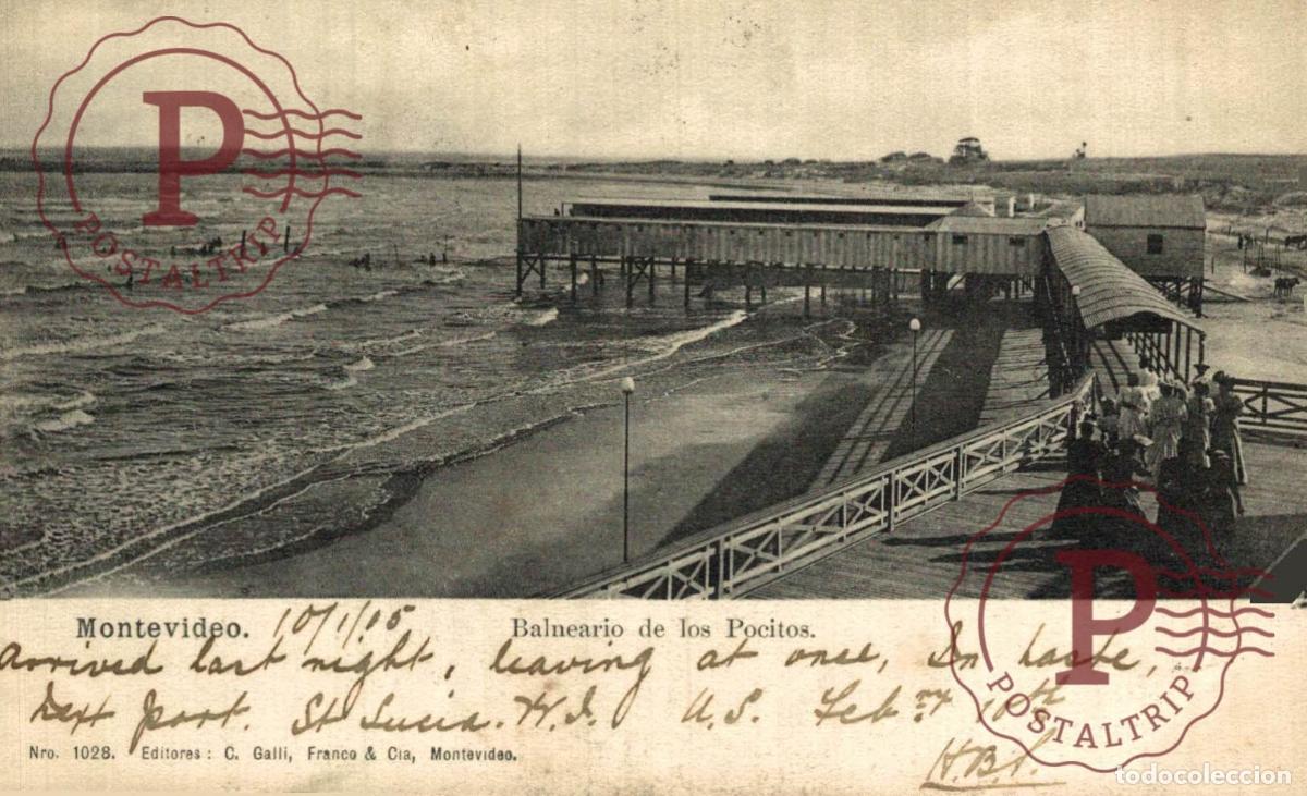 Postkarten: URUGUAY. MONTEVIDEO. BALNEARIO DE LOS POCITOS.