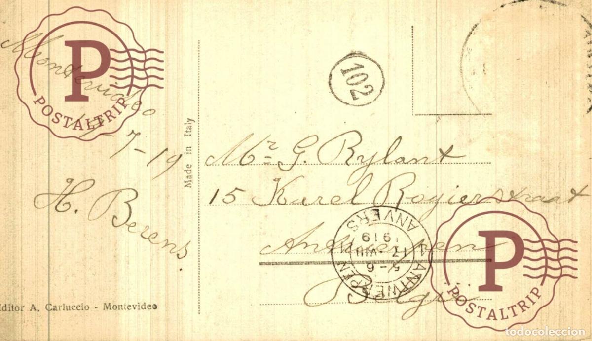 Postales: URUGUAY. MONTEVIDEO. RAMBLA POCITOS. - Foto 2
