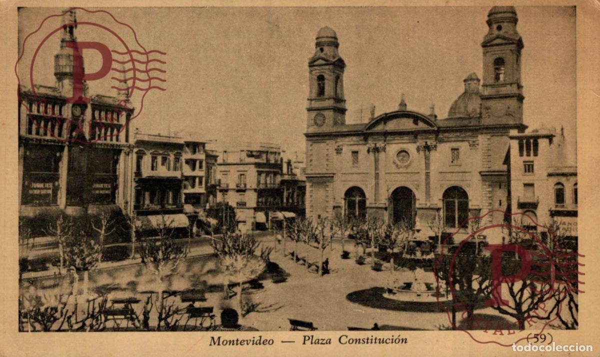 Postales: URUGUAY. MONTEVIDEO. PLAZA CONSTITUCION