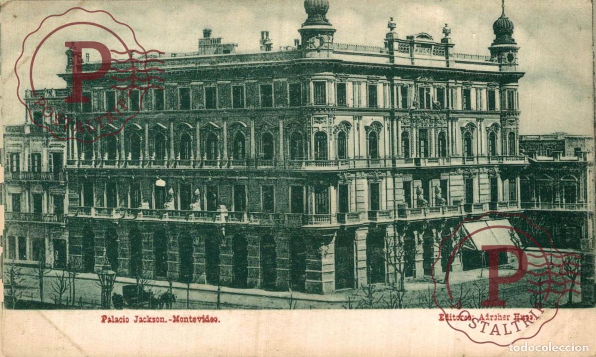 Postales: URUGUAY. MONTEVIDEO. PALACIO DE JACKSON. EDIT. AFROHER HNOS.