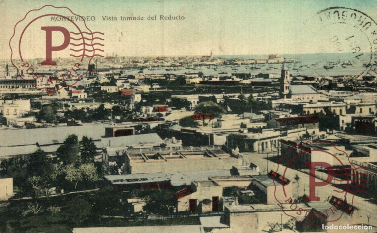 Postales: URUGUAY. MONTEVIDEO. VISTA TOMADA DEL REDUCTO.