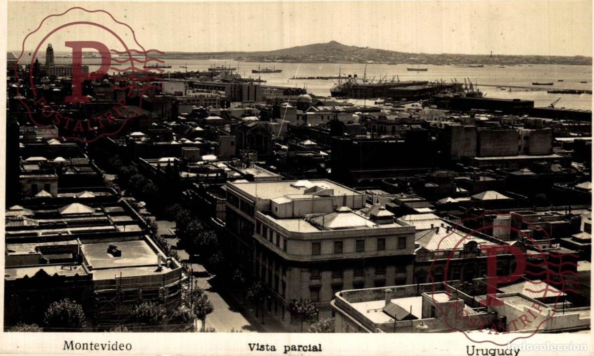Postales: URUGUAY. MONTEVIDEO. VISTA PARCIAL.. RPPC. FOTOGRAFICA. REAL PHOTO.