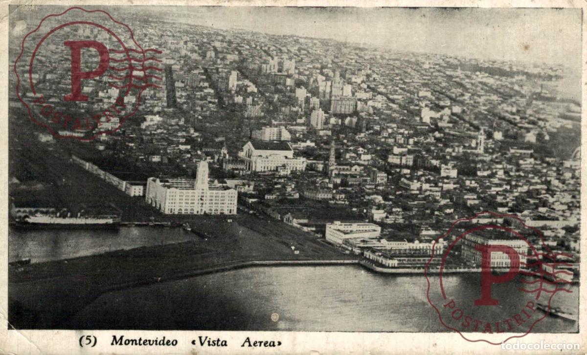 Postales: URUGUAY. MONTEVIDEO. VISTA AEREA. RPPC. FOTOGRAFICA. REAL PHOTO.