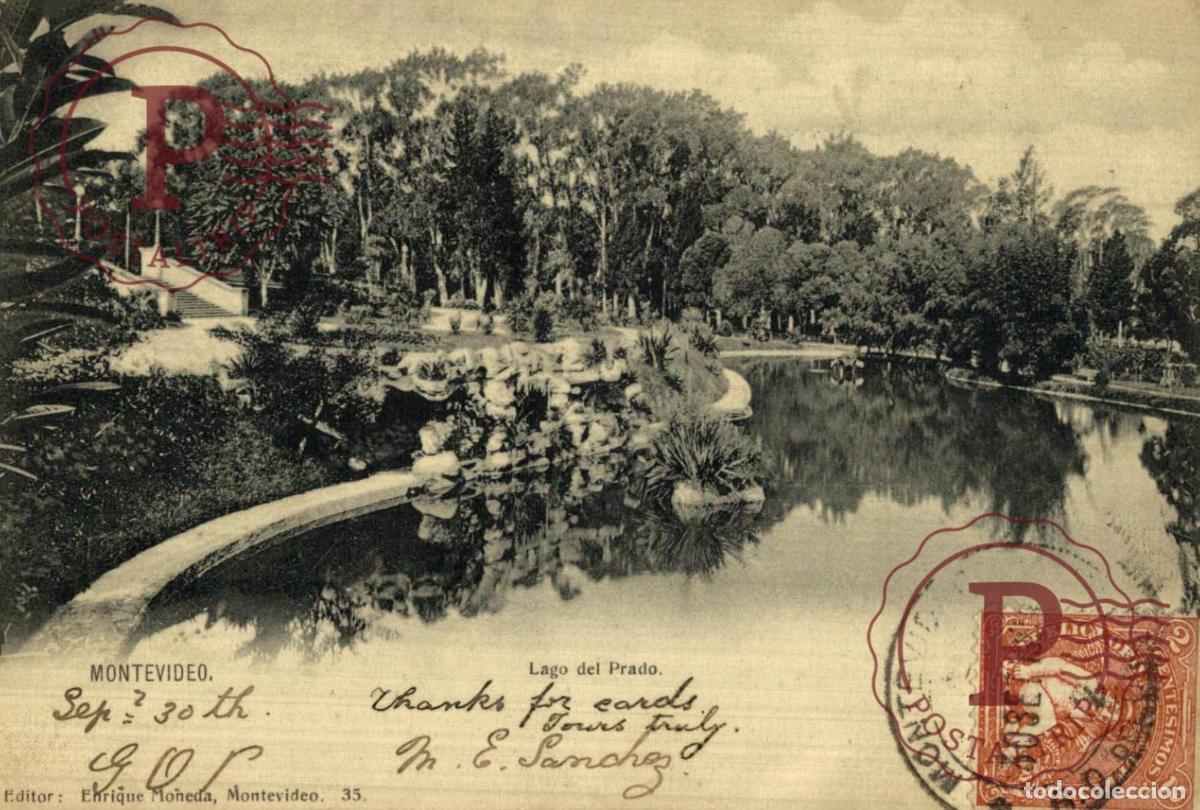 Postales: URUGUAY. MONTEVIDEO. LAGO DEL PRADO.