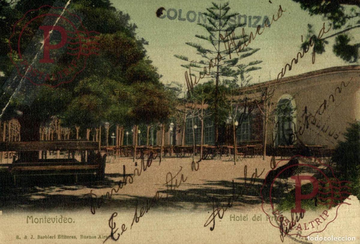 Postales: URUGUAY. MONTEVIDEO. HOTEL DEL PRADO. DAMAGE. DA&Ntilde;ADA. ETAT.