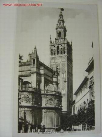 Postales: SEVILLA CATEDRAL Y GIRALDA - Foto 1