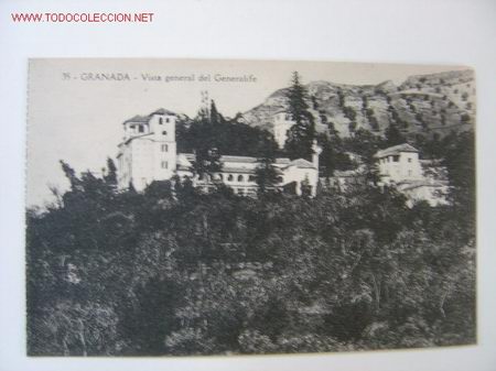 Postales: GRANADA VISTA GENERAL DEL GENERALIFE - Foto 1