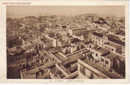 Postais: TARJETA POSTAL ANTIGUA DE CADIZ N&ordm;30- VISTA PANORAMICA.
