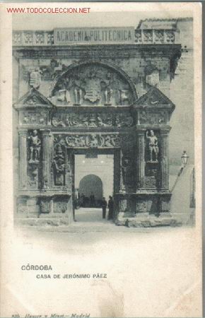 Postkarten: TARJETA POSTAL DE CORDOBA- CASA DE JERONIMO PAEZ