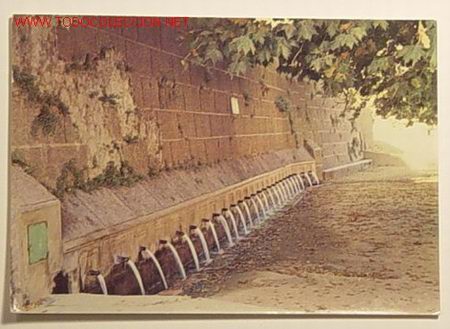 Postales: ANTIGUA POSTAL-9-LOJA,GRANADA.FUENTE DE LOS VEINTICINCOS CA&Ntilde;OS.A&Ntilde;O 1971.NO CIRCULADA.