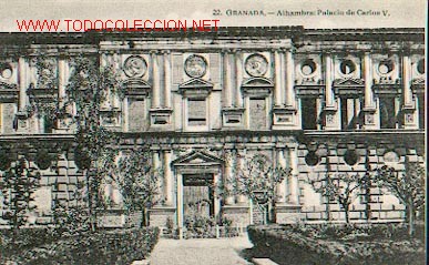 Postales: GRANADA - Alhambra. Palacio de Carlos V - Foto 1