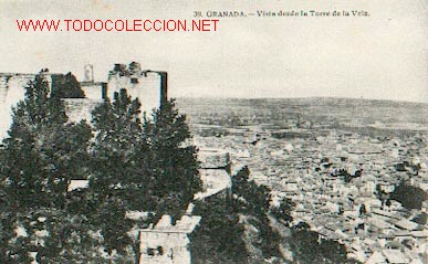 Postales: GRANADA - Vista desde la Torre de la Vela - Foto 1
