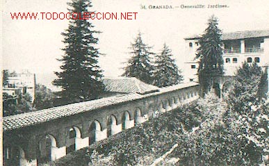 Postales: GRANADA - Generalife: Jardines - Foto 1