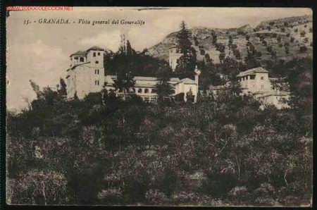 Postales: GRANADA 15: VISTA GENERAL DEL GENERALIFE - Foto 1