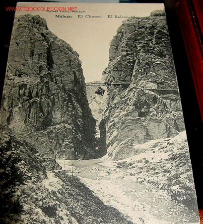 Postales: ANTIGUA POSTAL DE MALAGA - EL CHORRO . EL BALCONCILLO