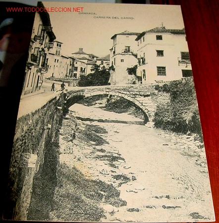 Postales: ANTIGUA POSTAL DE GRANADA - CARRERA DEL DARRO - Foto 1