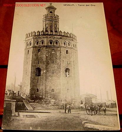 Postales: ANTIGUA POSTAL DE SEVILLA - TORRE DEL ORO - Foto 1