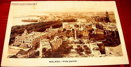 Postales: ANTIGUA POSTAL DE MALAGA - VISTA PARCIAL