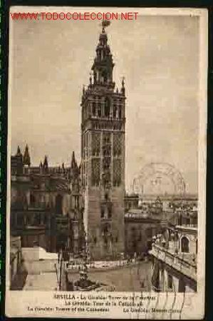 Postales: SEVILLA - LA GIRALDA: TORRE DE LA CATEDRAL - Foto 1