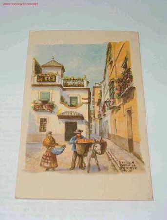 Postales: Postal de Sevilla, dibujo - Foto 1