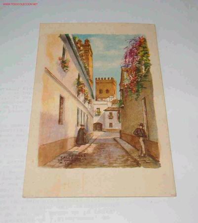 Postales: Postal de Sevilla, dibujo - Foto 1