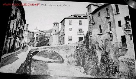 Postales: ANTIGUA POSTAL DE GRANADA - CARRERA DEL DARRO - Foto 1