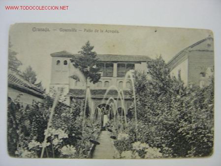 Postales: GRANADA Generalife. Patio de la Acequia - Foto 1