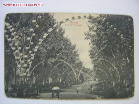 Postales: MALAGA Alameda Principal