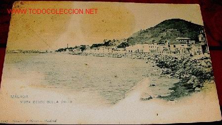 Postales: ANTIGUA POSTAL DE MALAGA - VISTA DESDE BELLAVISTA - HAUSER Y MENET - TIENE 2 MANCHAS DE GRASA TAL CO