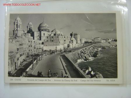 Postales: CADIZ Avda. de Campo del Sur - Foto 1