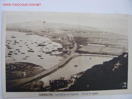 Postales: GIBRALTAR CARRETERA DE ESPA&Ntilde;A - Foto 1