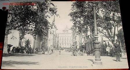 Postales: ANTIGUA POSTAL DE MALAGA - PUERTA DEL MAR