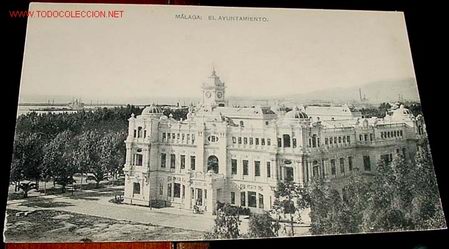 Postales: ANTIGUA POSTAL DE MALAGA - EL AYUNTAMIENTO