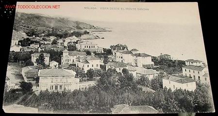 Postales: ANTIGUA POSTAL DE MALAGA - VISTA DESDE EL MONTE SANCHA