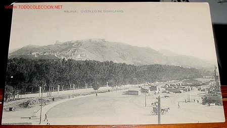 Postales: ANTIGUA POSTAL DE MALAGA - CASTILLO DE GIBRALFARO