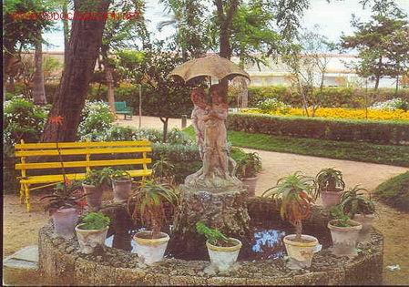 Postales: 150-CADIZ,Parque Genoves,Fuente del Paraguas