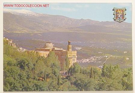 Postales: GRANADA-ALHAMBRA-Serie45,n&ordf;407.HOTEL ALHAMBRA PALACE.Circulada.