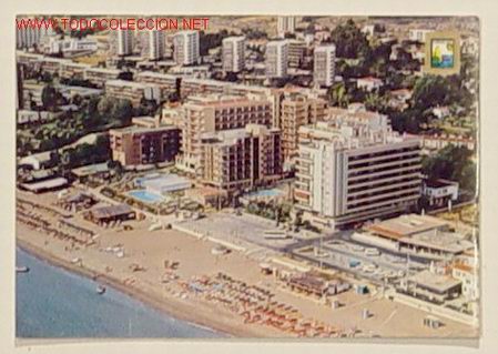 Postales: 123-TORREMOLINOS-COSTA DEL SOL-PLAYA DE CARIHUELA.No circulada.