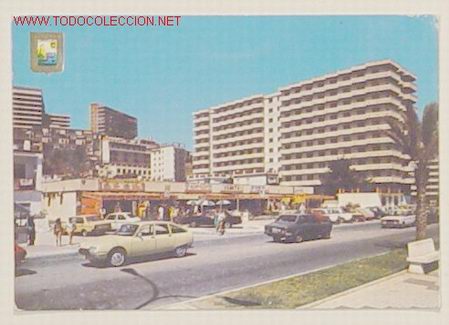Postales: 75-TORREMOLINOS-COSTA DEL SOL.PASEO MARITIMO-EL BAJONDILLO.No circulada.