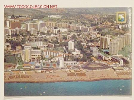 Postales: 135-TORREMOLINOS-VISTA PARCIAL AEREA.No circulada.