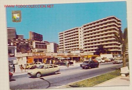 Postales: 75-TORREMOLINOS-PASEO MARITIMO.EL BAJONDILLO.No circulada.