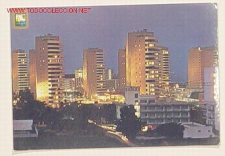 Postales: 42-TORREMOLINOS-PLAYAMAR DE NOCHE.No circulada.
