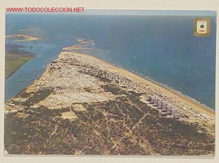 Postales: 4-PUNTA UMBRIA-HUELVA.Circulada.VISTA AEREA.