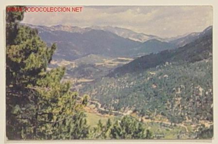 Postales: SIERRA DE CAZORLA-CAMINO FORESTAL LONGITUDINAL DEL GUADALQUIVIR.No circulada a&ntilde;o 65.